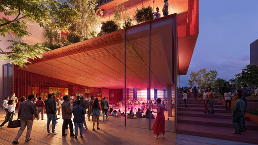Design for the Grand Fendika Cultural Center. Render by . Image © CRA-Carlo Ratti Associati Design for the Grand Fendika Cultural Center. Render by . Image © CRA-Carlo Ratti Associati